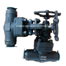 Geschmiedeter Kohlenstoffstahl A105 Butt Welding End Globe Valve